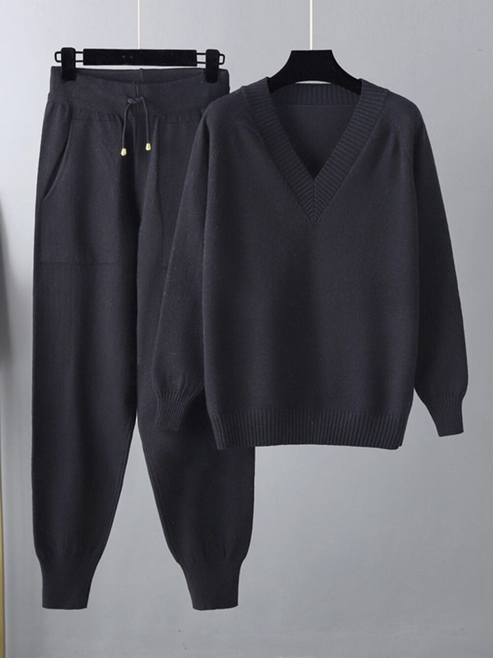 Luxuriöses Set aus Pullover und passender Hose