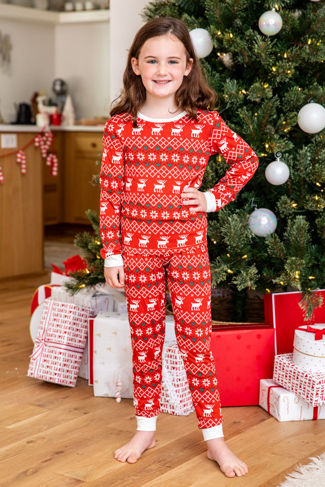 Christmas Elk Fmalily Matching Pajamas