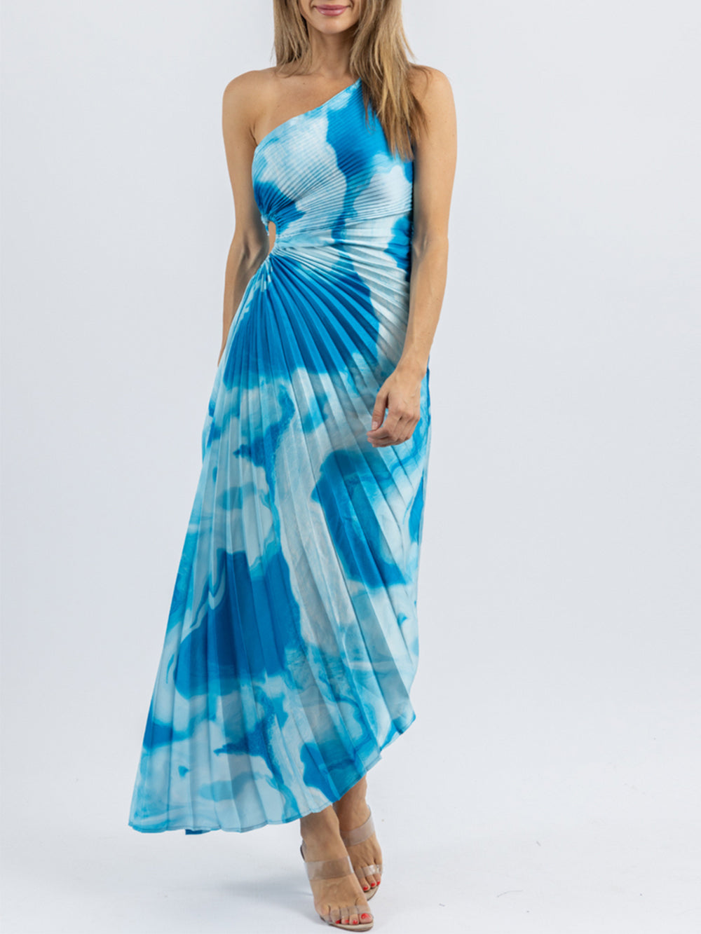 서프 블루 미디 드레스