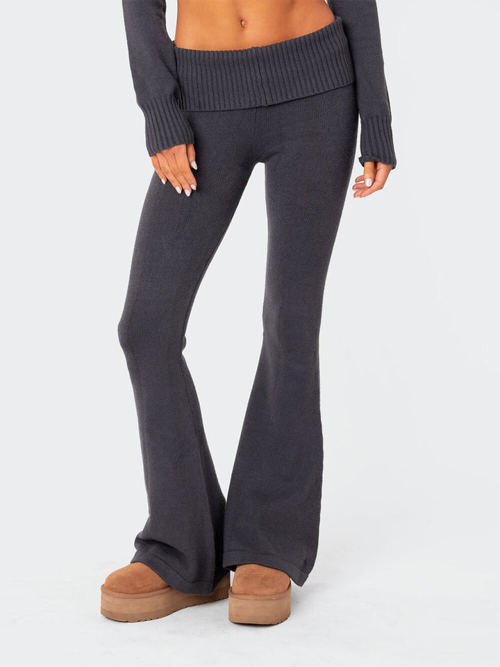 Casual Knit Low Taille Suit