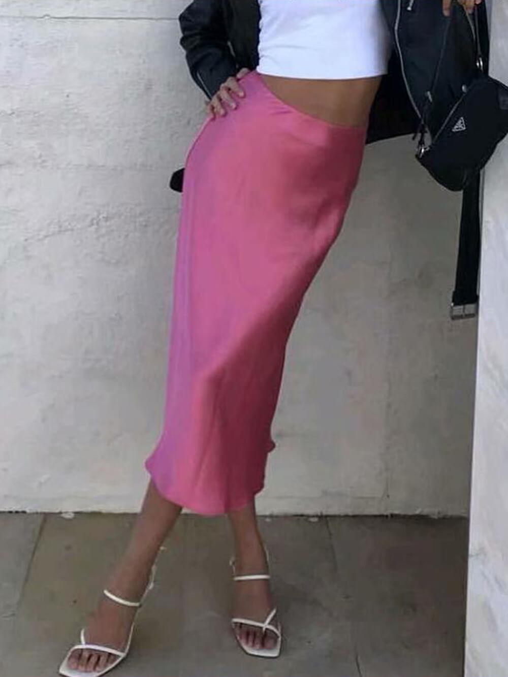 Elegant Solid Color Skirt