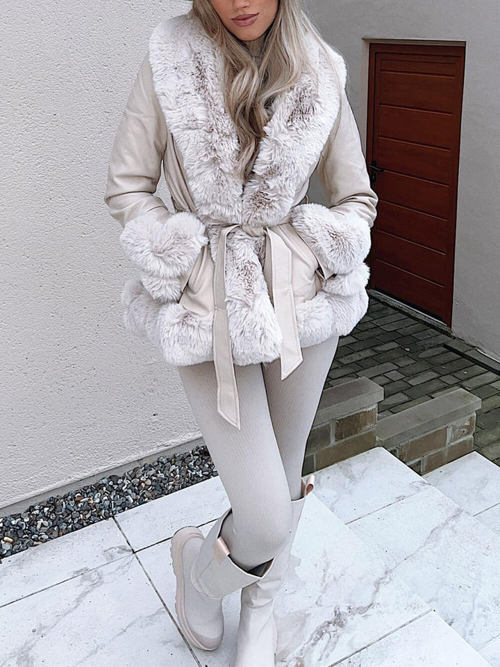 Freya Belted Fur Coat