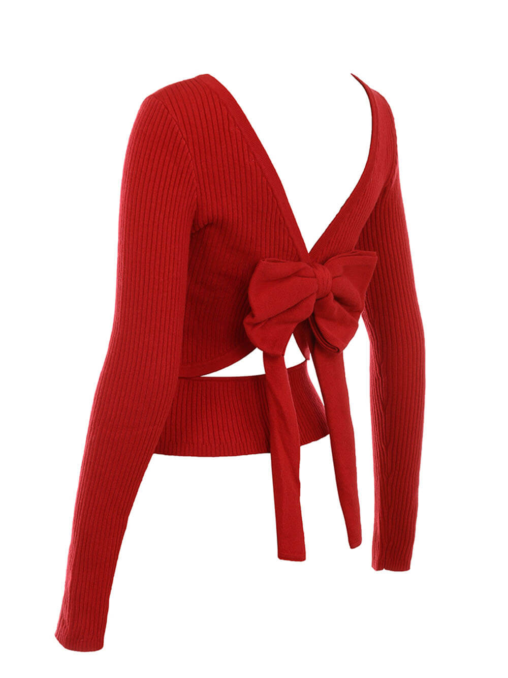 Scarlet Cashmere Blend Bow Sweater