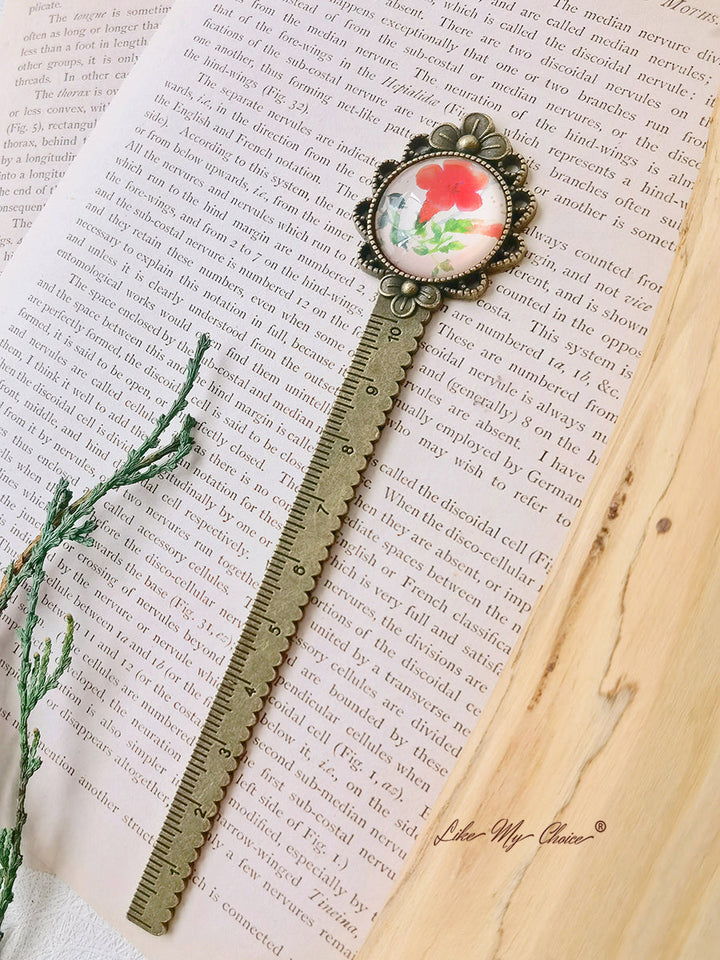 LikeMyChoice®  Flower and Bird Retro Metal Bookmark