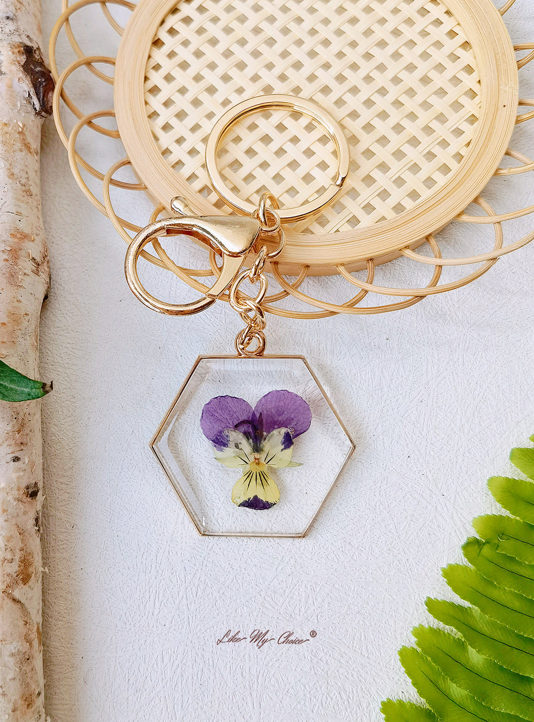 Dancing Orchid Keychain