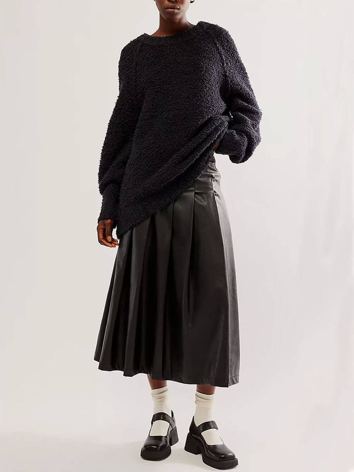 Túnica estilo suéter de peluche