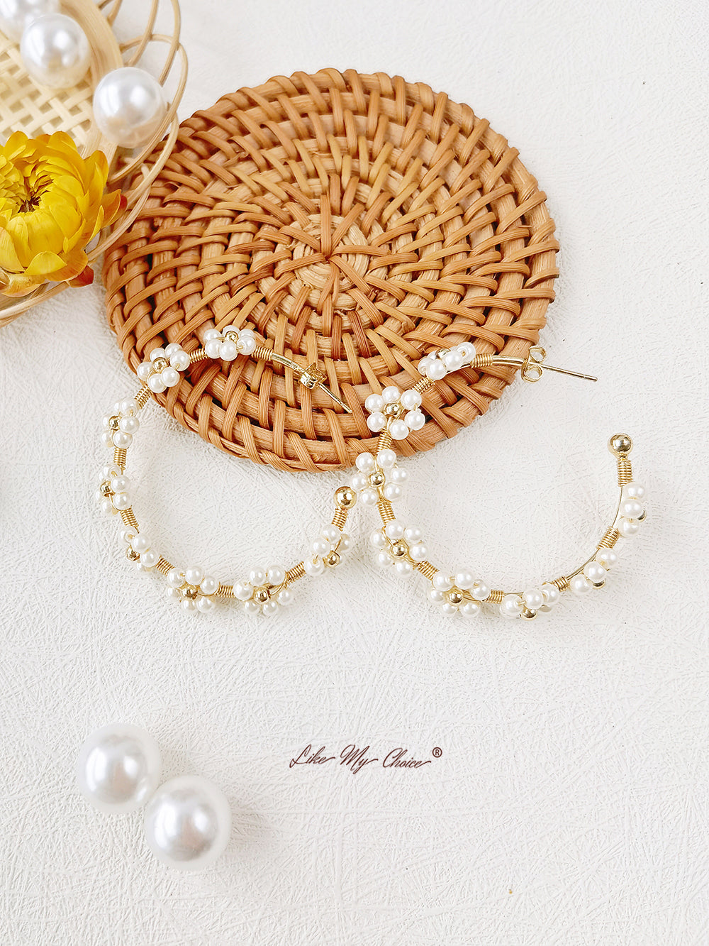 Whimsical Pearl Muses: Cloudy Pearl Earrings εμπνευσμένα από το Boho