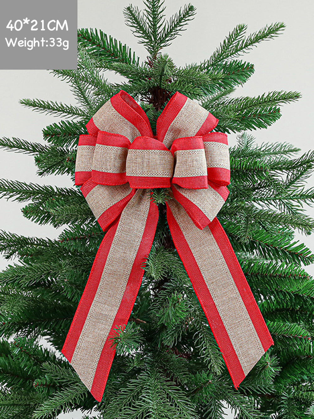 Χριστουγεννιάτικο δέντρο φιόγκος υφασμάτινη διακόσμηση