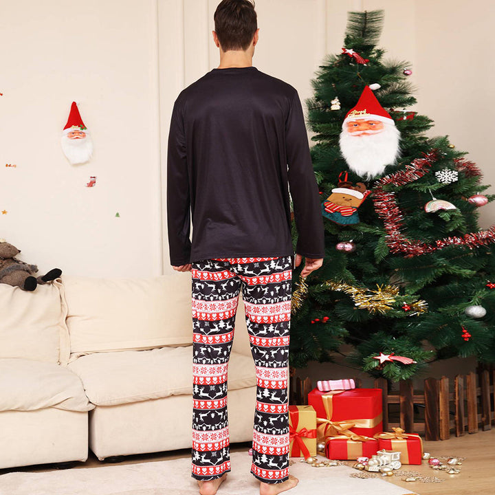 Christmas Family Matching Pajamas Set Black Deer Pajamas