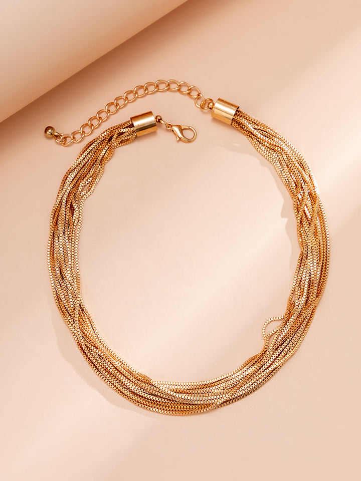 Multi-Layered Chain Ball Necklace