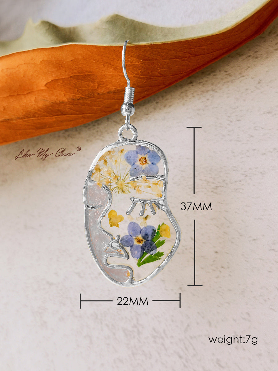 Phlox Small Glass Botanical Earrings - 18K Gold Vermeil – Dandelion Jewelry