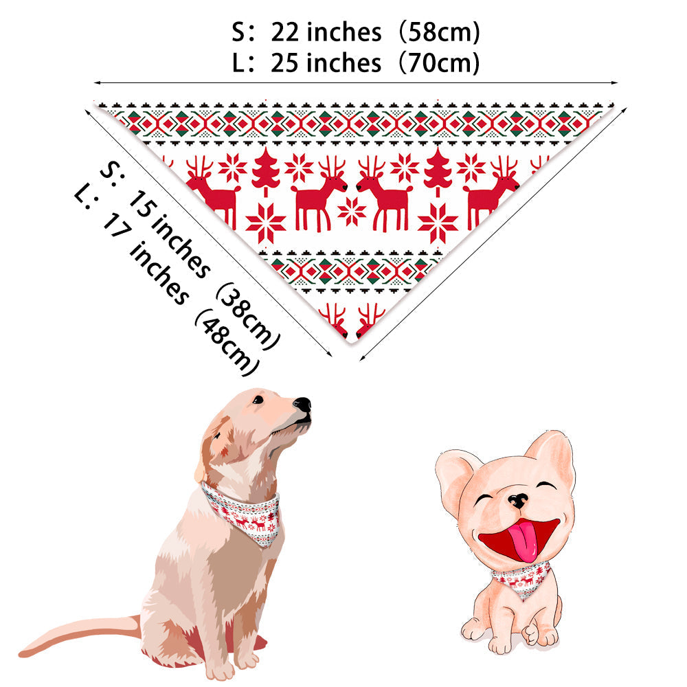 Klassisk julehjorttrykk Familiematchende pyjamassett (med hundeklær til kjæledyr)