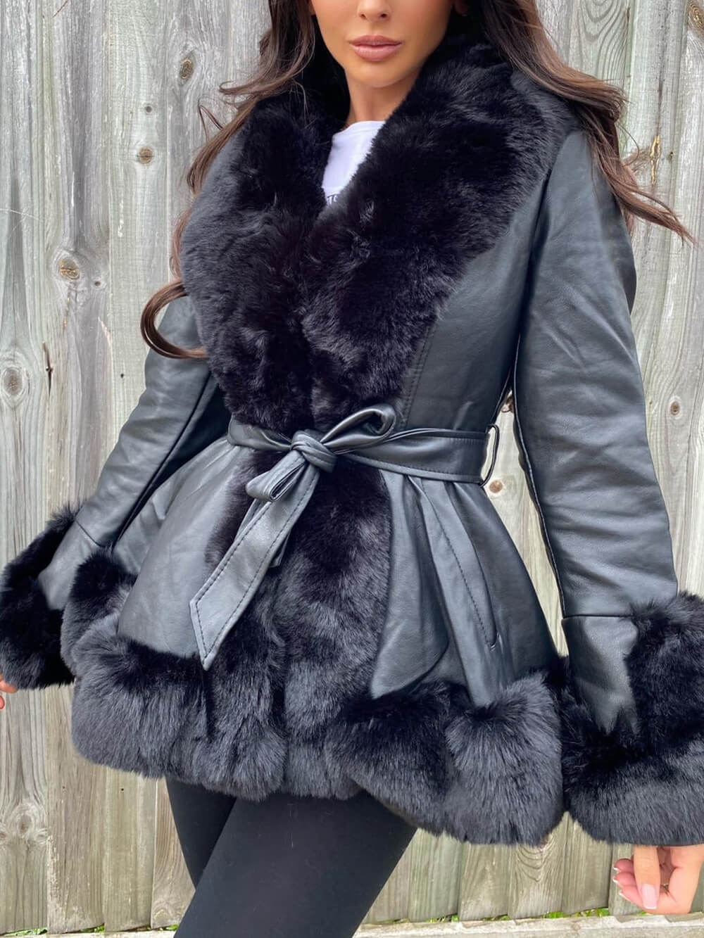 Freya Belted Fur Coat
