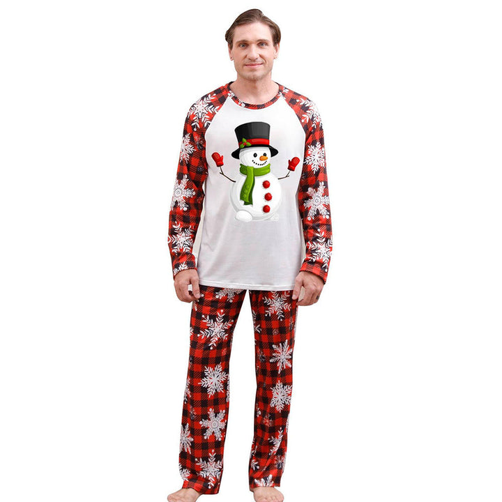 Feliz Natal, Papai Noel e Árvore Combinando Conjunto de Pijamas Familiares
