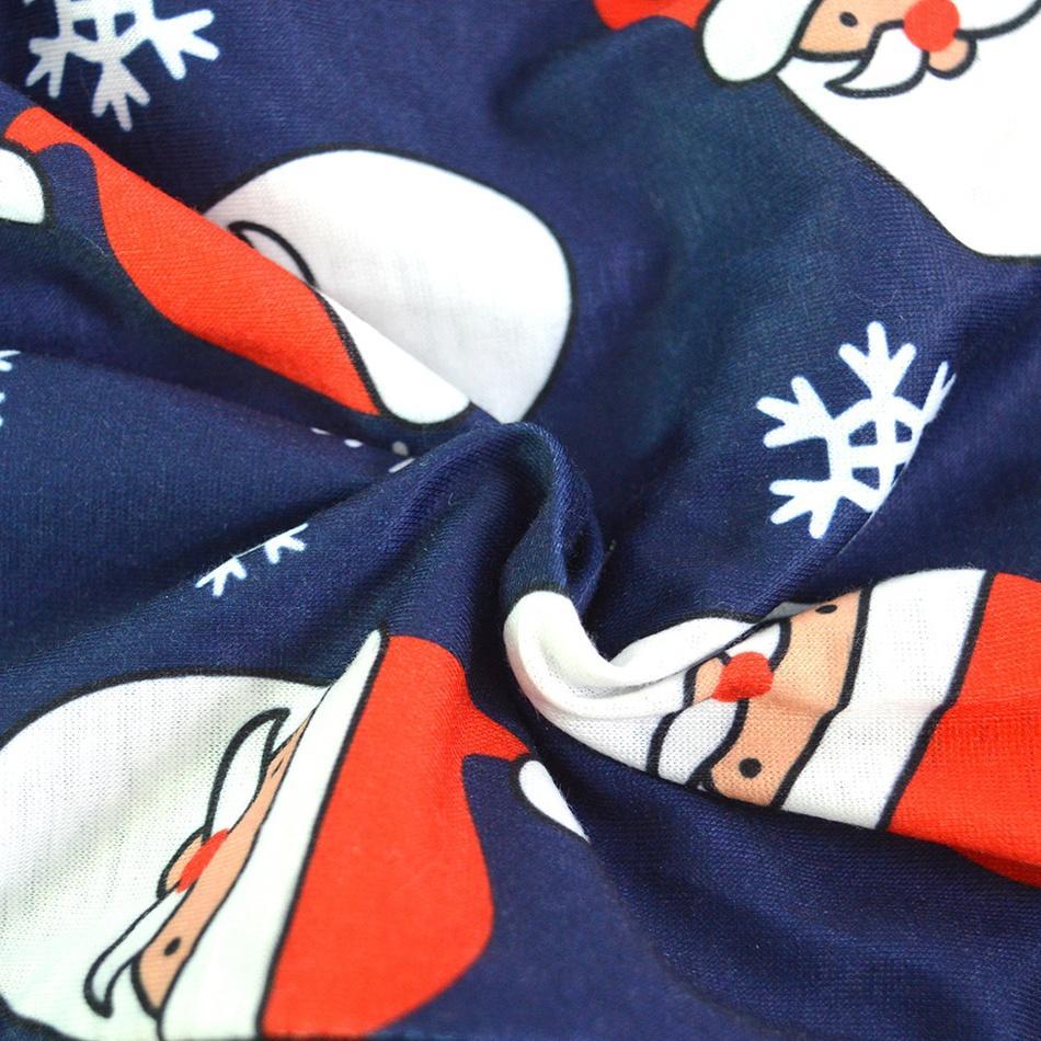 Santa Hooded Onesies Familjematchande pyjamas