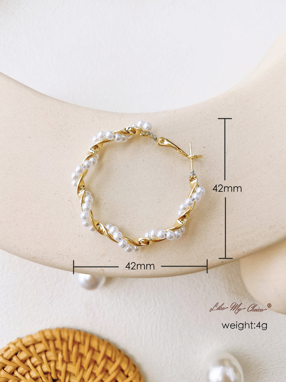 异想天开的珍珠缪斯：波西米亚风格的螺旋珍珠耳环