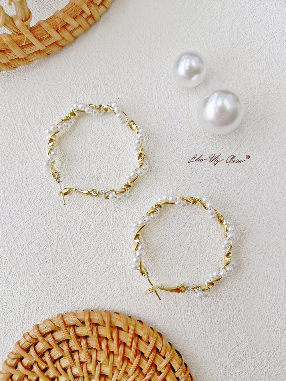 异想天开的珍珠缪斯：波西米亚风格的螺旋珍珠耳环