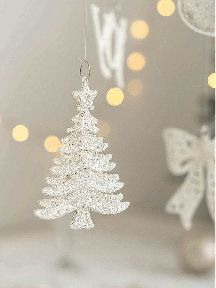 Χριστουγεννιάτικα μενταγιόν Glitter Χριστουγεννιάτικο Δέντρο Διακόσμηση