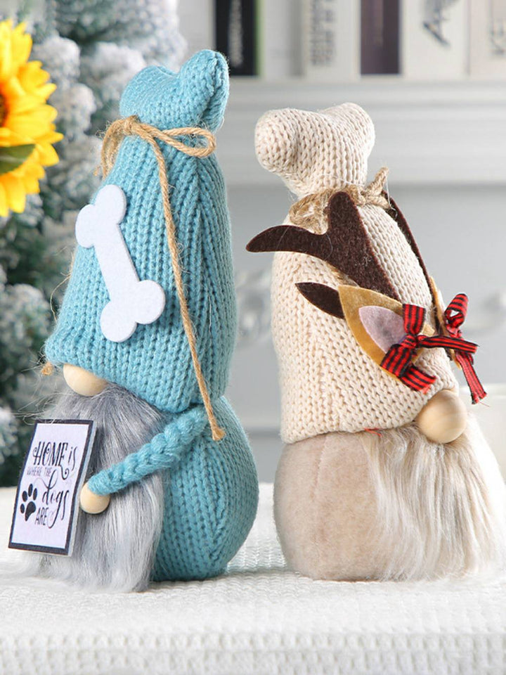 Christmas Knitted Faceless Doll Ornament