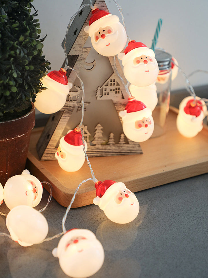 Led Christmas Snowman String Lights