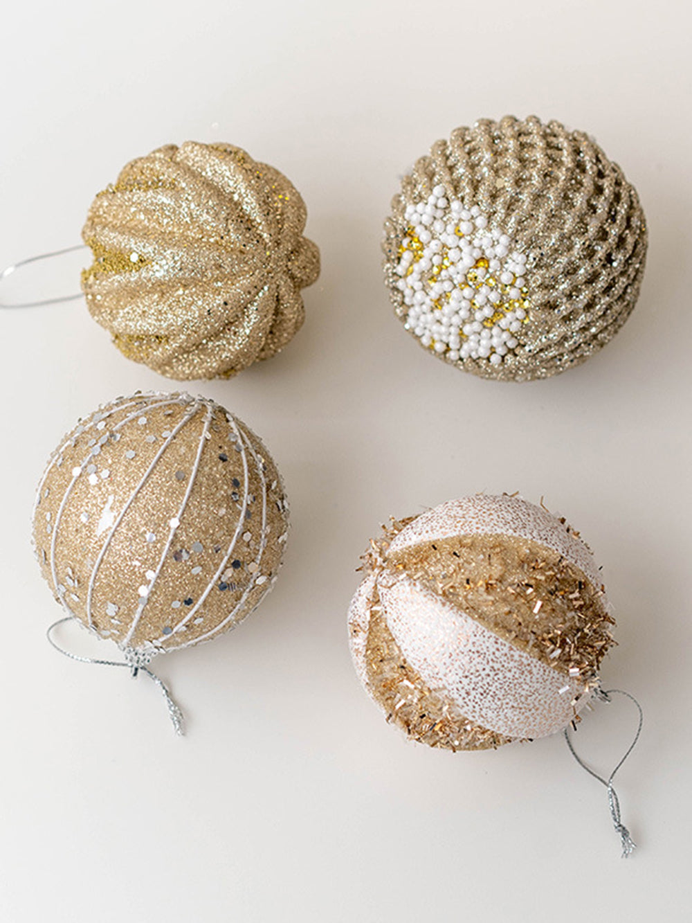 4 قطعة كرة عيد الميلاد كرة مطلية لتزيين نافذة شجرة عيد الميلاد