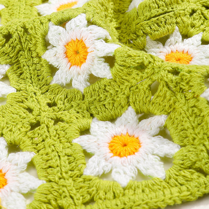 Hand Crochet Daisy Bandana