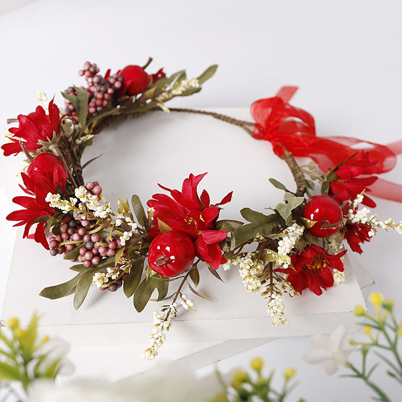 Red Berry Flower Crown