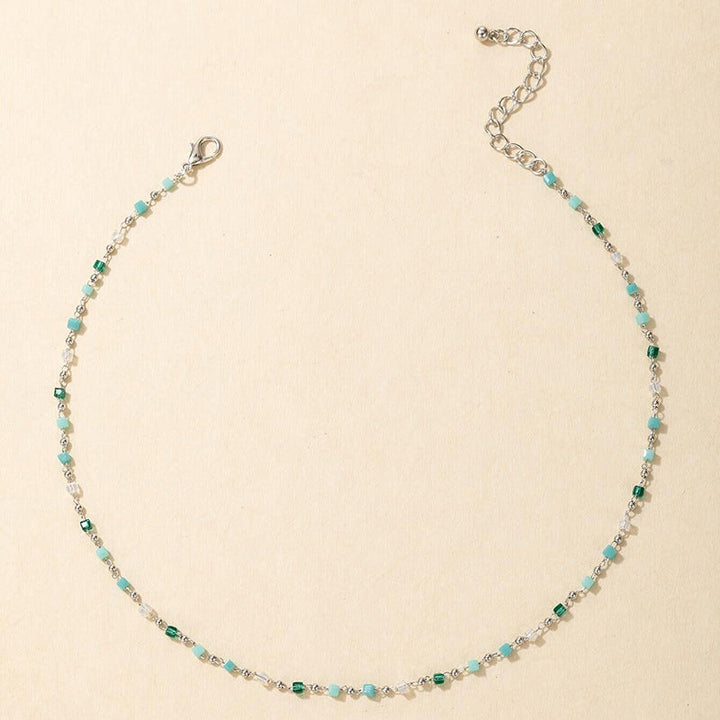 Tyrkysový řetízkový náhrdelník