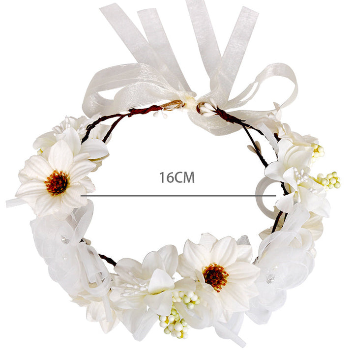 White Lace Flower Crown