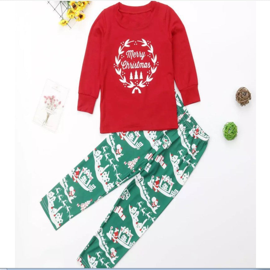 Wieniec bożonarodzeniowy Fmalily pasujące zestawy piżam