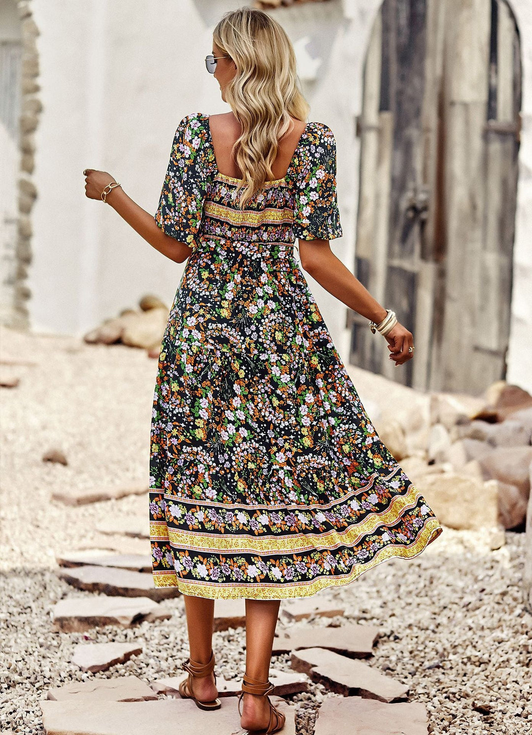 Bohemian Floral Dress