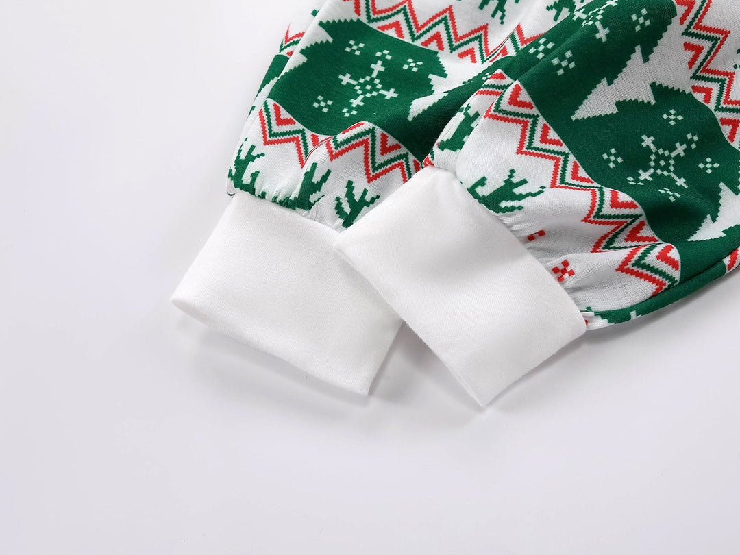 Seturi de pijamale de Crăciun Verde Elk Fmalily