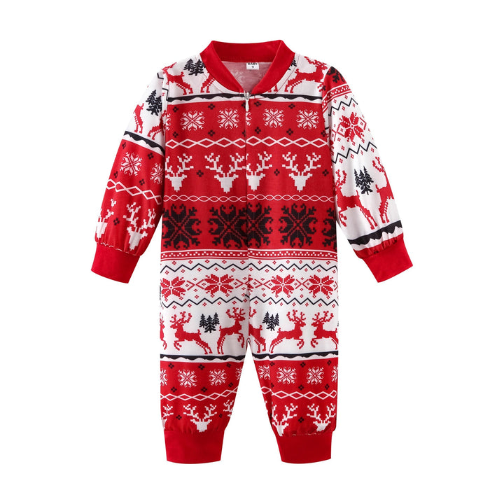 Rode kerst elandenprint Fmalily bijpassende pyjama