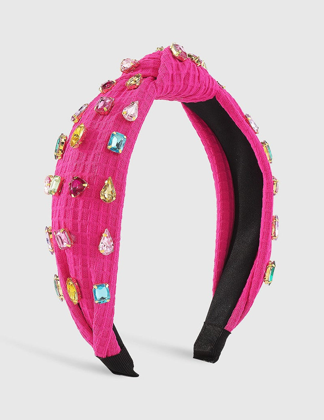 Pink Multi Color Rhinestone Headband